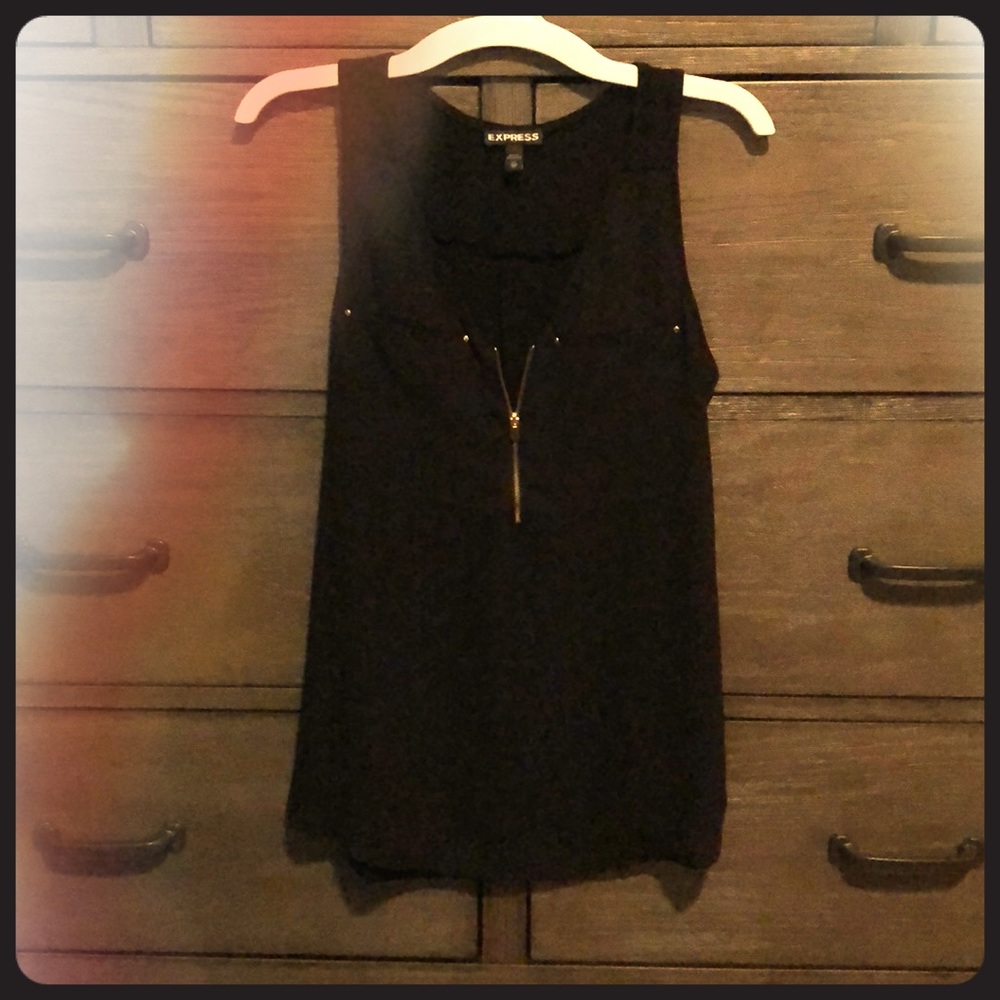 Black tank top